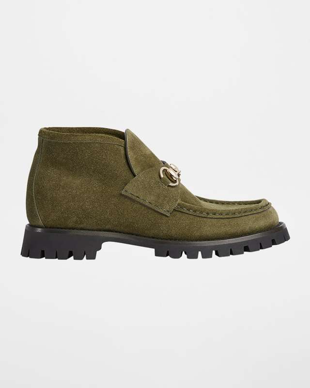 Sylke Suede Horsebit Booties